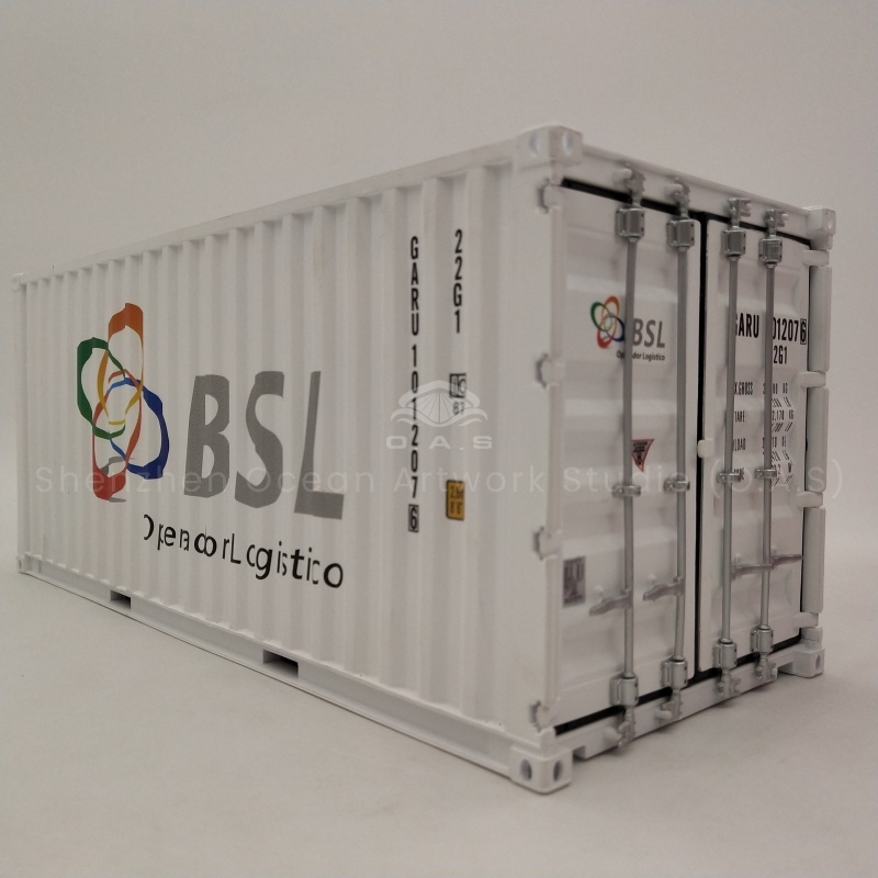 Looking for a unique freight forwarding gift? As a professional container model manufacturer, O.A.S factory provides 20GP transport container model and supports logo customization. The model is built to the scale of a real container, with realistic details. Whether it is customer appreciation, or corporate promotion, the model can subtly convey the brand image and highlight your unique mind.Amber@vesselmodel.com Tel:+86 18038048785