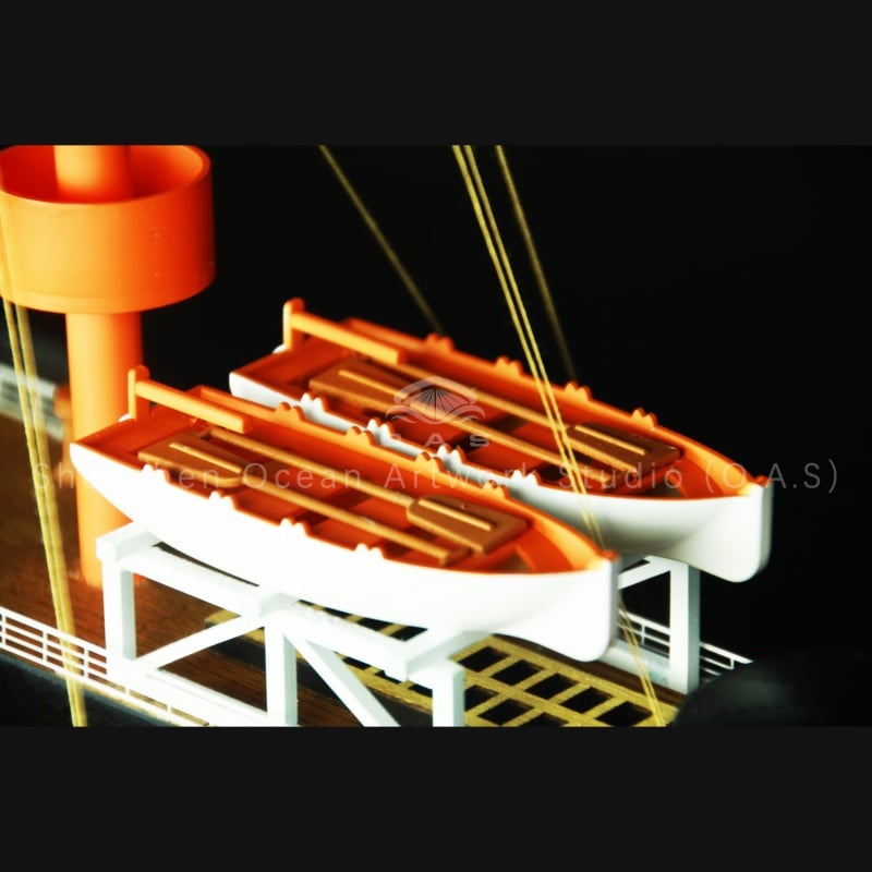 O.A.S ship model presents a custom 100cm DINGYUAN warship model, expertly crafted as a detailed exhibition hall piece. This handmade crafts ship model features precise details, realistic paintwork, and solid construction, ideal for museums, corporate displays, or serious collectors seeking high‑quality naval replicas.Amber@vesselmodel.com Tel: +86 18038048785