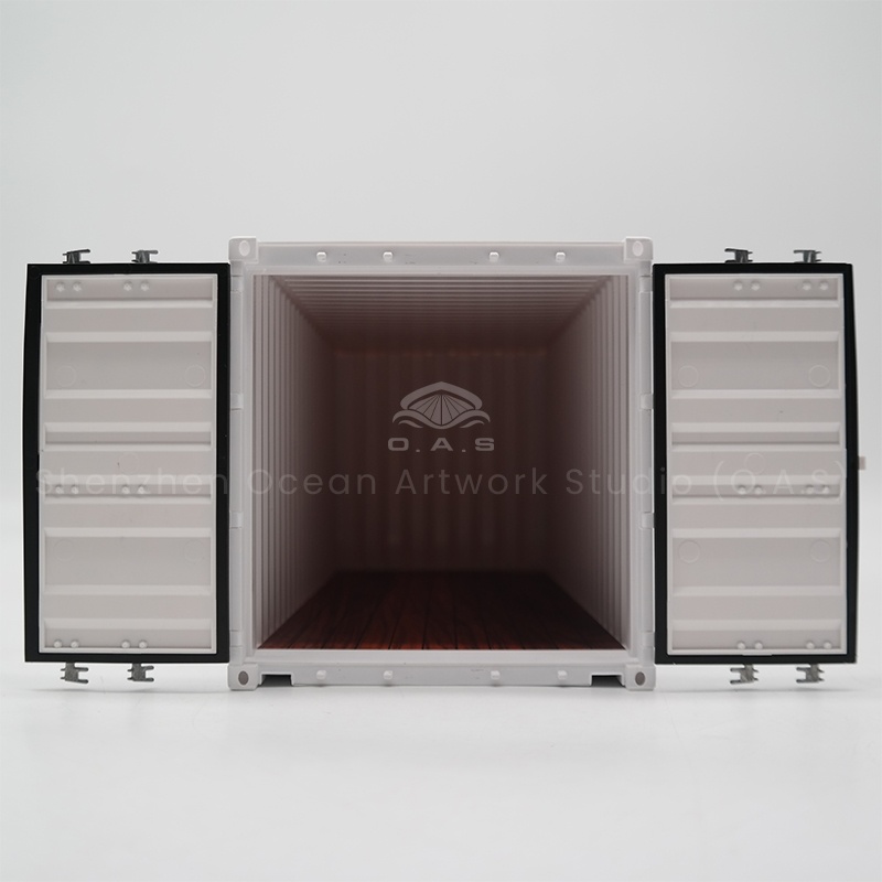 O.A.S professional container model manufacturers, the main 20-foot container model. Shipping agency creative container model cleverly combines shipping elements with innovative design, 1:20 replica of real container details. Support batch wholesale, cost-effective pull full. Whether it is the ship agency company to do publicity, or the exhibition layout to attract traffic, the sea art square model can be useful, welcome to inquire. Amber@vesselmodel.com Tel: +86 18038048785