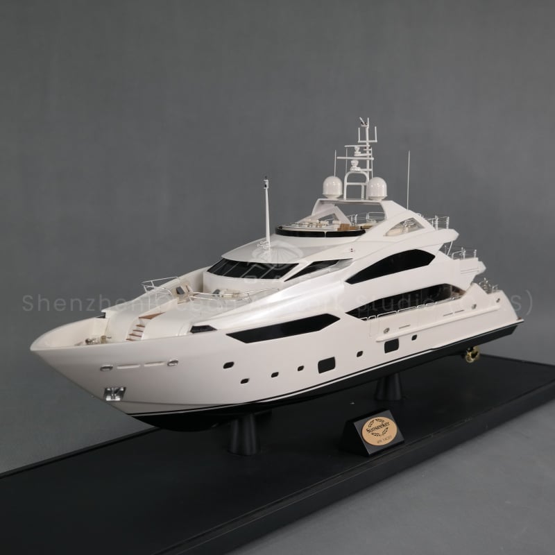 【LAC】Handmade Plastic Crafts Featuring Riva Princess Other Yacht Brands Gift Boating Customized 95cm Sunseeker Yacht Ship Model
