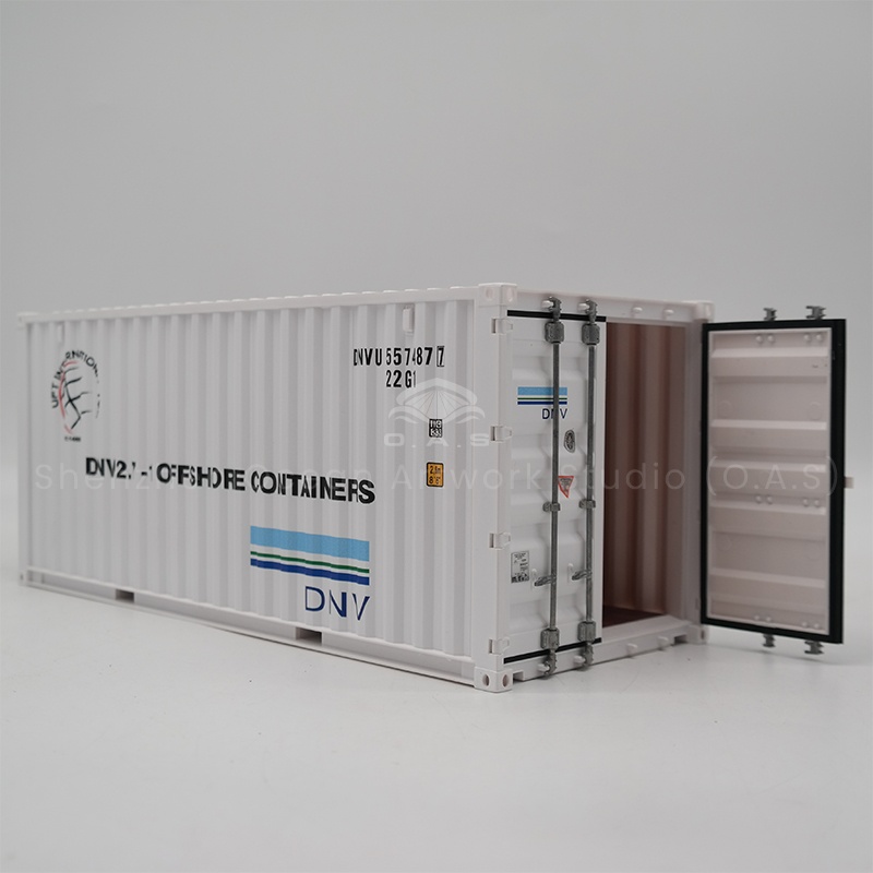 The O.A.S factory is ingenious in launching a 1:20 shipping container model. The model is built with strict reference to the real container of the shipping company, from the outline of the box to the texture of the rivet, all accurately restored. Support logo customization, the ship company can easily integrate brand elements, whether it is exhibition promotion, or gift customers, can effectively enhance brand recognition, highlight professional charm. Amber@vesselmodel.com Tel: +86 18038048785