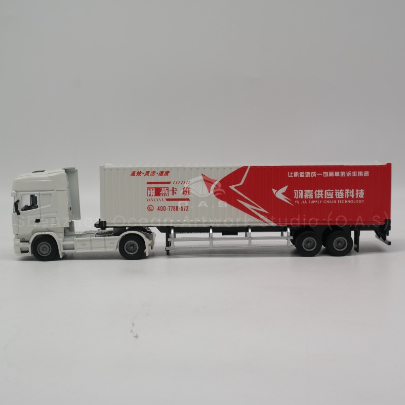 O.A.S model factory, focusing on model making for 17 years, launched 1:50 container truck model for teaching. Selection of high-quality materials, fine restoration of vehicle structure, help teaching. Support LOGO customization, whether it is schools, training institutions, can create exclusive collection card model gifts, both practical and commemorative significance, so that teaching more vivid, more intimate gifts. Amber@vesselmodel.com Tel: +86 18038048785