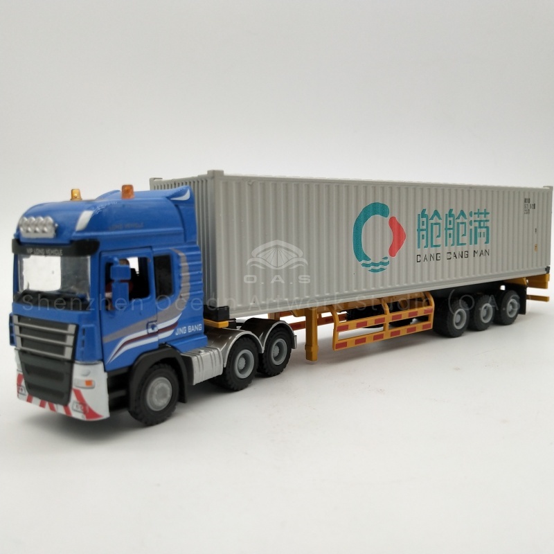 O.A.S Model Factory has been focusing on model customization for 17 years, bringing 1:50 container truck models for display. Selected alloy material, strong and outstanding texture. Strictly built according to the real car 1:50, from the front to the container, the details are accurate. Support customized, whether it is the exhibition eye-catching exhibits, or high-end business gifts, can perfectly meet the needs. Amber@vesselmodel.com Tel: +86 18038048785