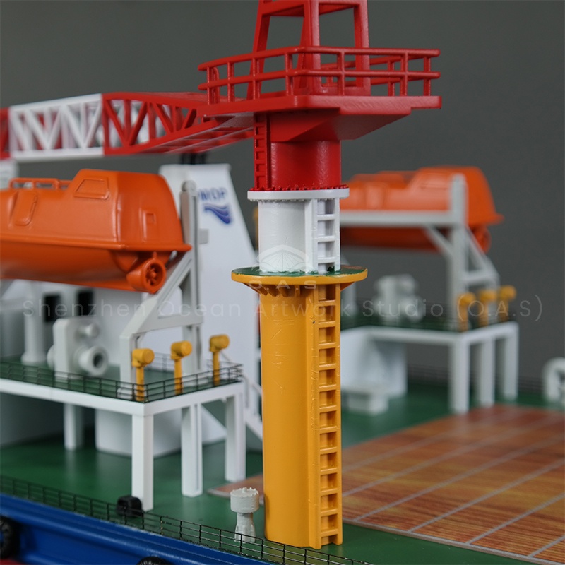 This multi-purpose boat model by O.A.S beautifully restores the versatility of a real ship, with smooth hull lines and fine details. The model is made of high quality materials and strong structure, which is suitable for decoration or teaching utensils to show the elegance of shipping.Amber@vesselmodel.com Tel:+86 18038048785