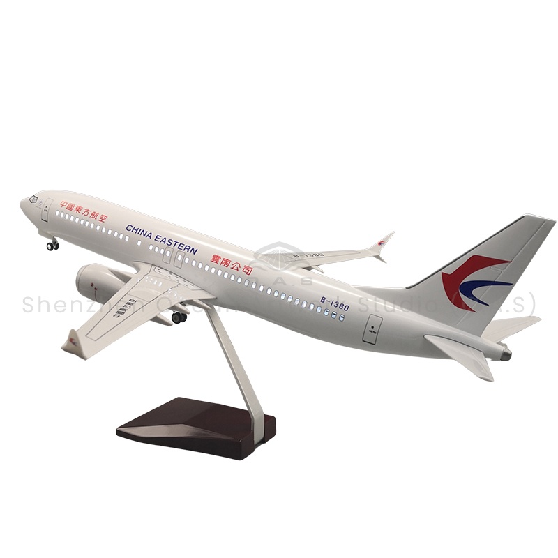 【LA】Aircraft Plane Model for Gift 1:85  Scale Model Aircrafts 737MAX Eastern Airlines 47cm Boeing Model Airplanes