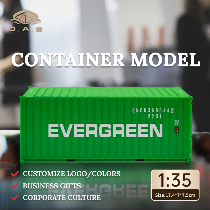 【LAC】1:35Container model/Customize logo colors/Evergreen