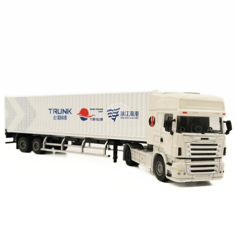 O.A.S ship model factory focus on model customization 17 years, carefully crafted 1:50 shipping container truck model. Carefully selected alloy material, solid and durable and full of texture. 1:50 perfect reproduction, every detail of the truck accurately restored. Enterprise custom set card model gift, highlight the enterprise style, whether it is business gift or enterprise display, is the best choice. Amber@vesselmodel.com Tel: +86 18038048785