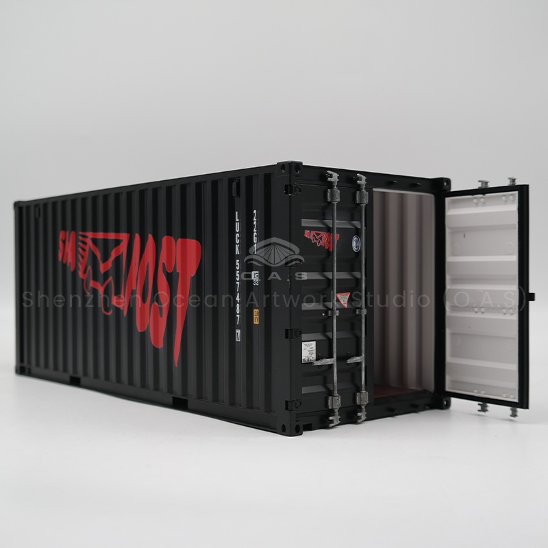 O.A.S ship model factory focus on 20GP shipping container model customization, support logo integration. From the structure to the details, the team reproduced the real shipping container 1:1 to ensure that the model was highly realistic. Whether it is exhibition promotion to attract customers, or as a high-end gift partner, the model can effectively enhance the corporate brand image and help the shipping business development. Amber@vesselmodel.com Tel: +86 18038048785