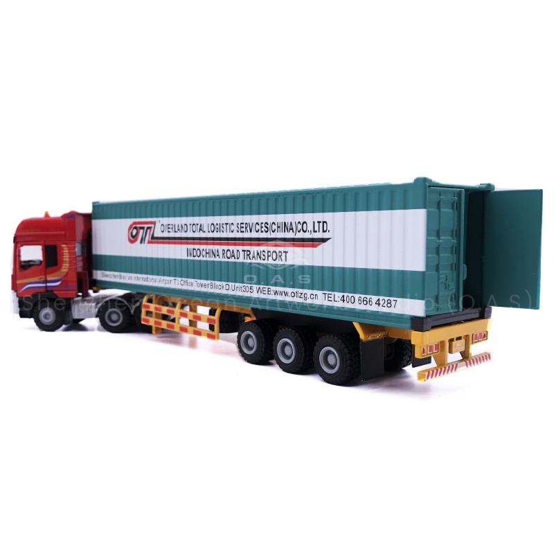O.A.S model factory, focusing on model making for 17 years, launched 1:50 container truck model for teaching. Selection of high-quality materials, fine restoration of vehicle structure, help teaching. Support LOGO customization, whether it is schools, training institutions, can create exclusive collection card model gifts, both practical and commemorative significance, so that teaching more vivid, more intimate gifts. Amber@vesselmodel.com Tel: +86 18038048785