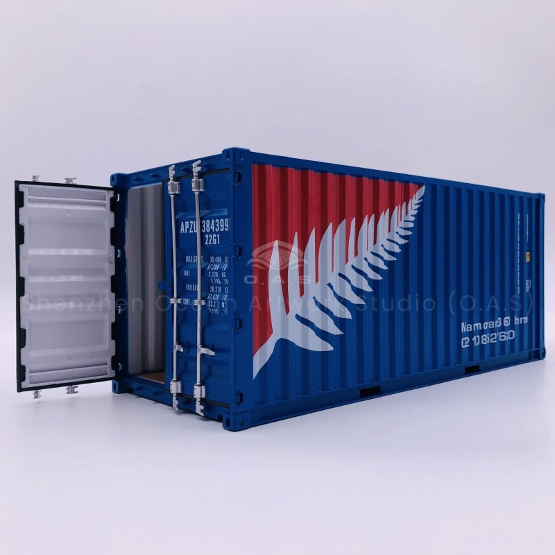 【LAC】O.A.S Container Model Factory Customized Scale1:20 Plastic Crafts Shipping Boxes  Leaf Container Model