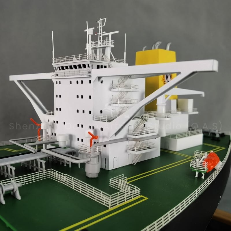 Enterprises to prepare for the exhibition, urgent need for eye-catching exhibits? O.A.S custom 120CM static tanker model. The professional team closely follows the tanker structure and accurately restores the hull and deck facilities. From design to molding, it integrates enterprise elements and is built with solid materials and fine craftsmanship. In the exhibition, to help you show the strength of the enterprise, easy to attract attention.Amber@vesselmodel.com Tel: +86 18038048785