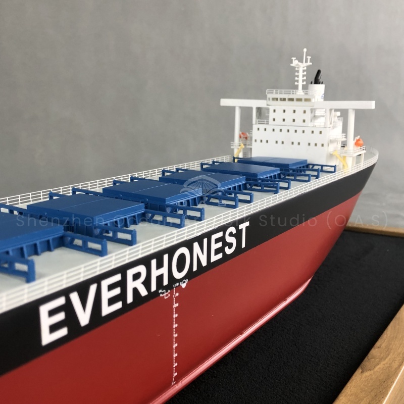 This 65cm nine-compartment bulk ship model produced by O.A.S supports mass customization to meet the diverse needs of enterprises. It is hand-carved by professional craftsmen, the layout of nine cabins is rigorous, the ship body lines are smooth, and the details are exquisite. Enterprises can customize the exclusive LOGO, whether as a company decoration, or business gifts, can highlight the characteristics of the enterprise, meaning full of success, sail ahead.Amber@vesselmodel.com Tel: +86 18038048785