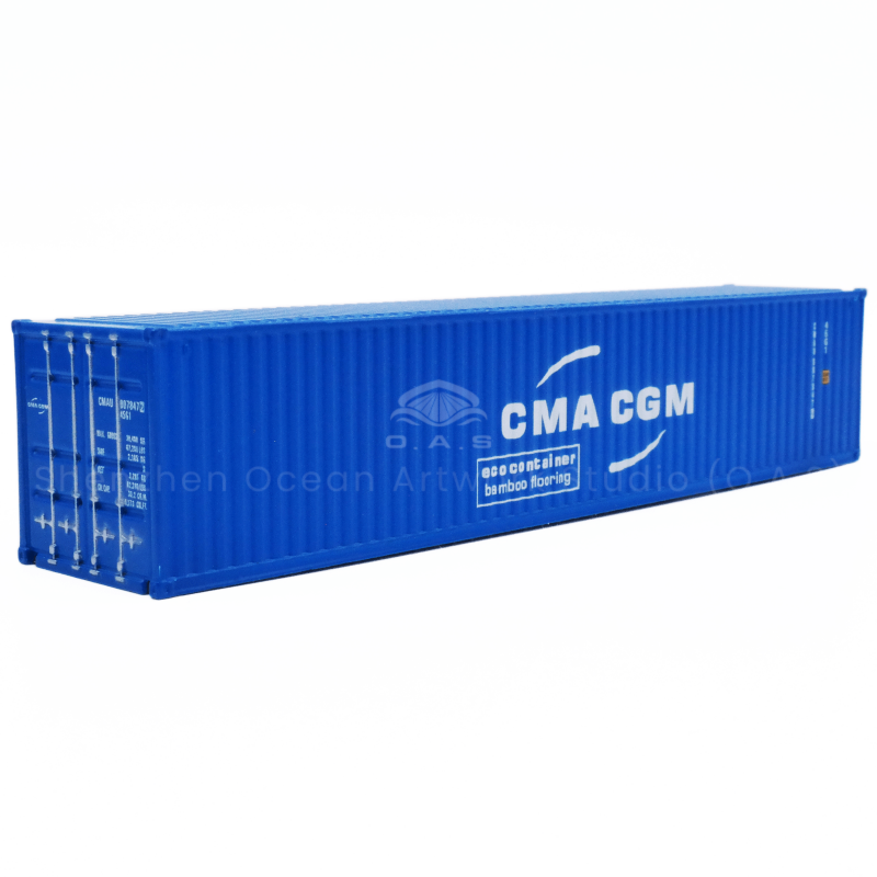 【LAC】O.A.S Container Model Factory 40GP Alloy Crafts Shipping Scale 1:87 CMA CGM Miniature Container Model