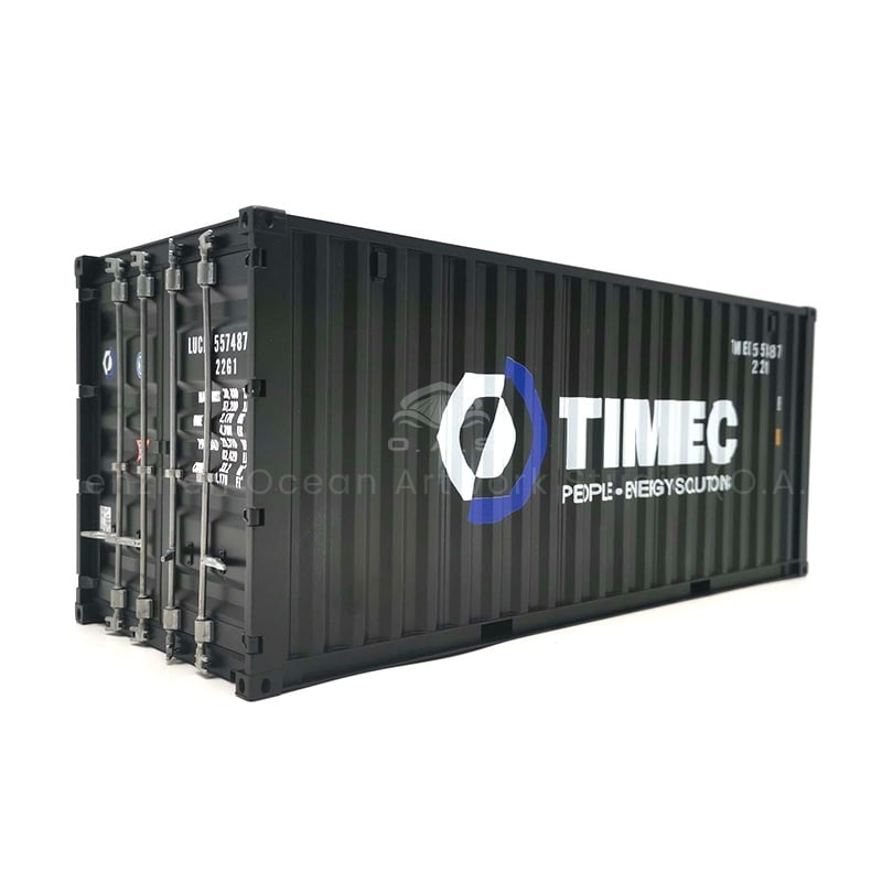 【LAC】O.A.S Container Model Customized 1:20 Scale Plastic Crafts Shipping Boxes TIMEC Container Model Made from Stuffed Paper