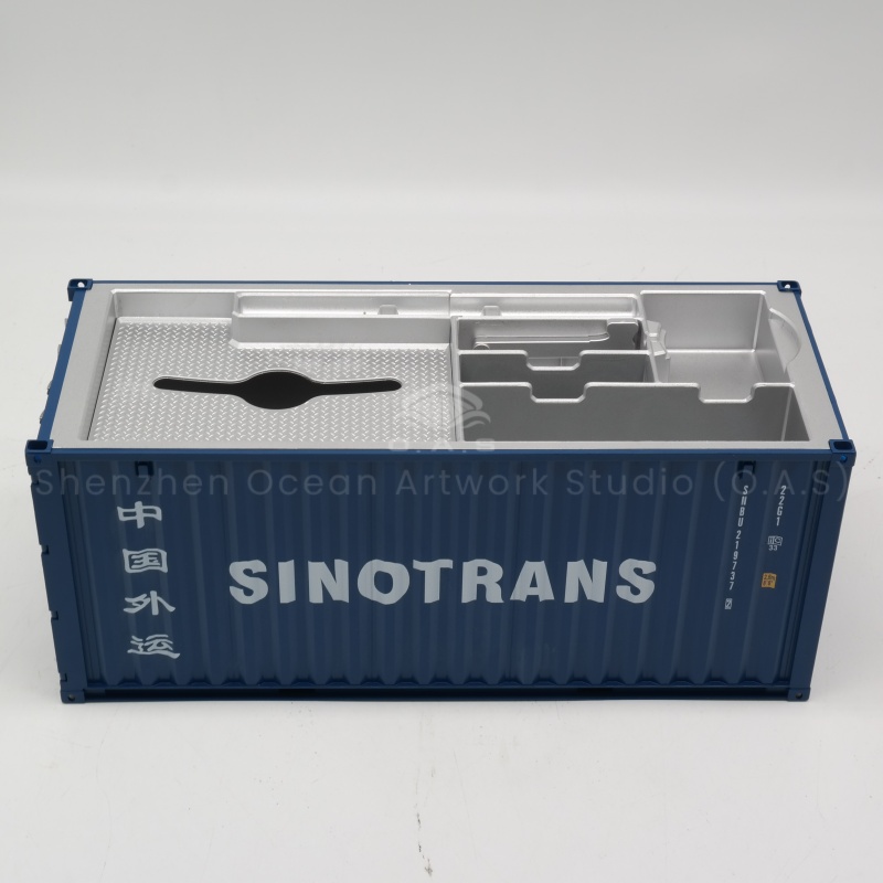 【LAC】O.A.S Container Model Factory Scale1:20 Shipping Container Logistics SINOTRANS Customized Storage Box Container Model