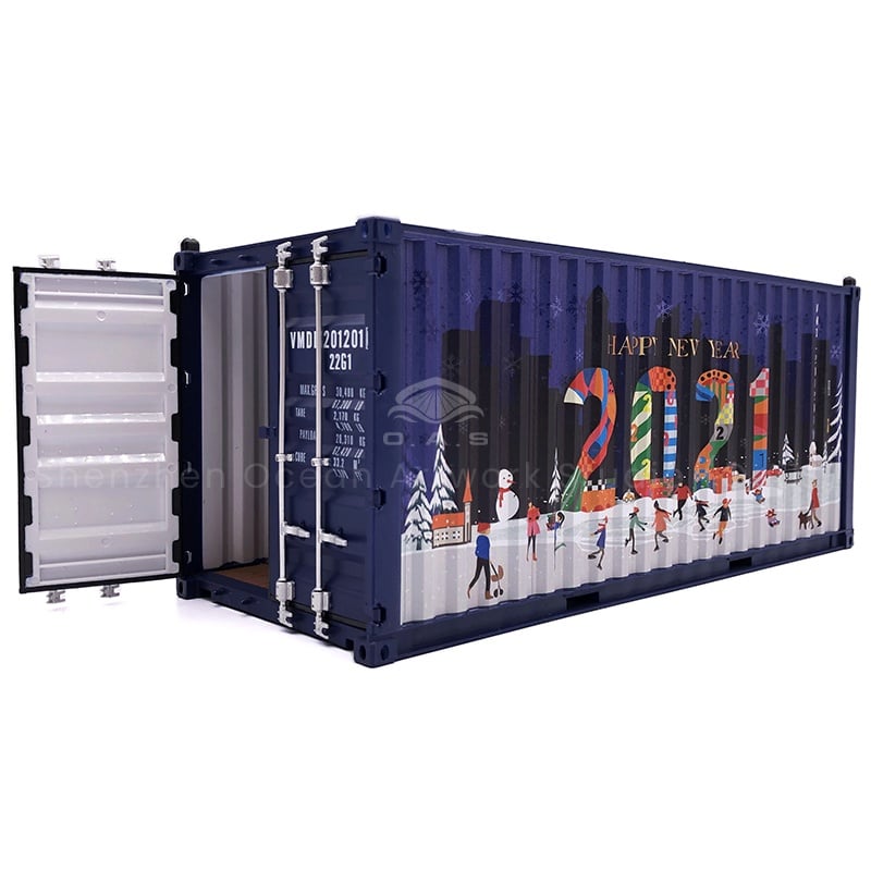 【LAC】O.A.S Container Model Factory Customized Scale1:20 Plastic Crafts Shipping Boxes  2021 Container Model