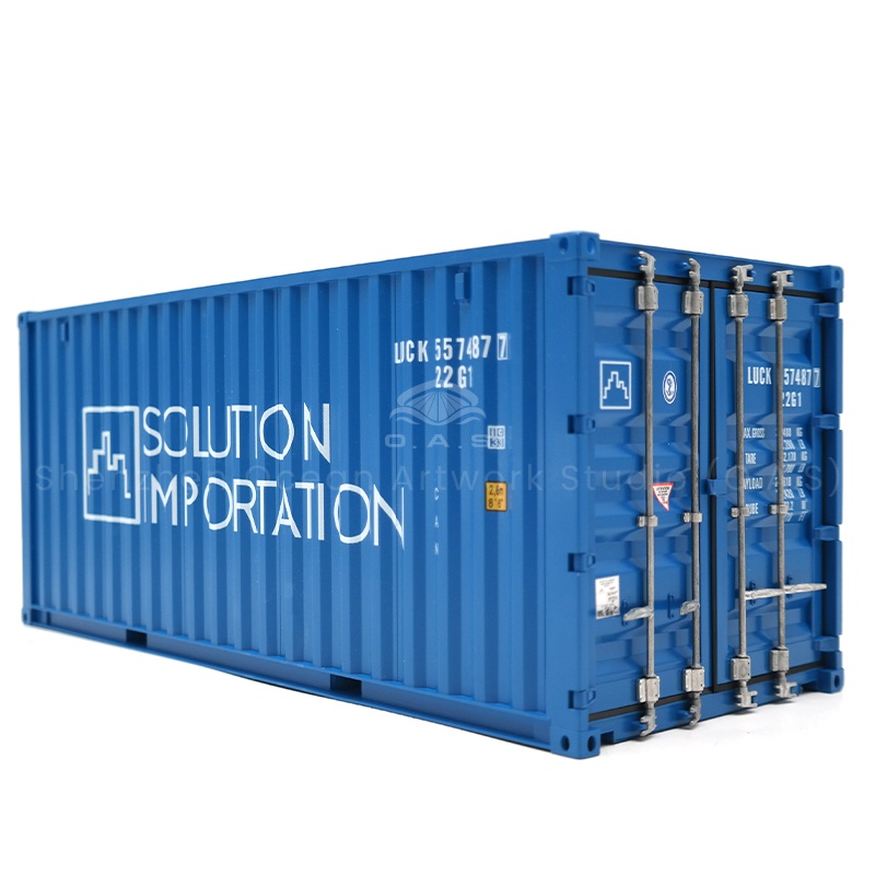 O.A.S factory specializes in customizing 20GP freight forwarder container models and shipping company container models to meet your individual needs. The logo of the shipping company and freight forwarding company is integrated into the model, combined with the exquisite technology, and the details of the container are highly restored. It can be used as exhibition gifts and office ornaments to enhance brand recognition and empower corporate publicity. Amber@vesselmodel.com Tel: +86 18038048785