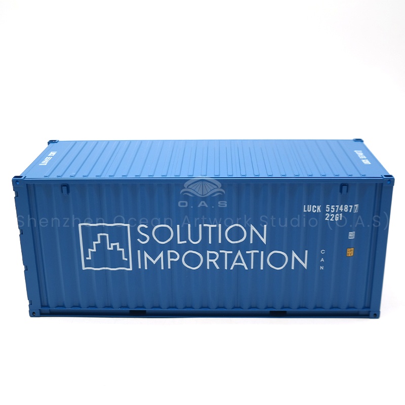 O.A.S factory specializes in customizing 20GP freight forwarder container models and shipping company container models to meet your individual needs. The logo of the shipping company and freight forwarding company is integrated into the model, combined with the exquisite technology, and the details of the container are highly restored. It can be used as exhibition gifts and office ornaments to enhance brand recognition and empower corporate publicity. Amber@vesselmodel.com Tel: +86 18038048785