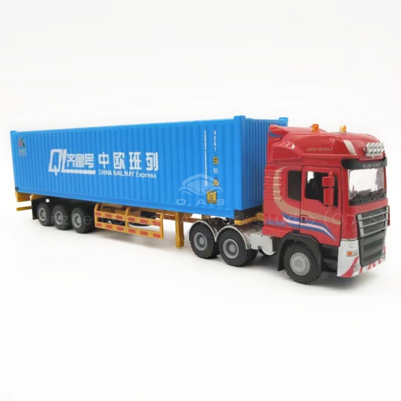 O.A.S model factory, focusing on model customization for 17 years. Its 1:50 alloy container truck model, carefully selected high-quality alloy, excellent texture, from the front to the container, carefully restore the real appearance of the set card. Can customize exclusive logo for shipping enterprises, integrate brand characteristics. As a shipping gift, it is suitable for business contacts and exhibition promotion, highlighting style and worry-free quality. Amber@vesselmodel.com Tel: +86 18038048785