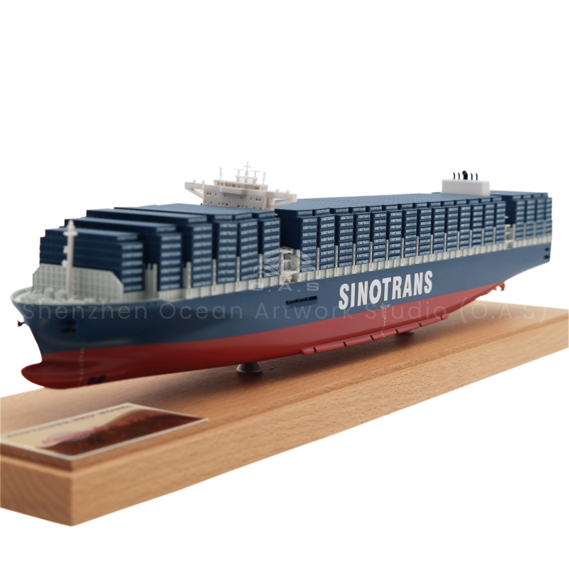 【LAC】O.A.S Factory's Customized SINOTRANS Container Ship Model 45cm Scale 1:888 for Shipping & Business Gifts
