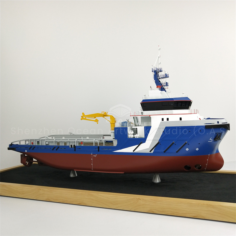 【NAC】60cm Engineering petroleum engineering ship model Damen Shipyards O.A.S shipmodel
