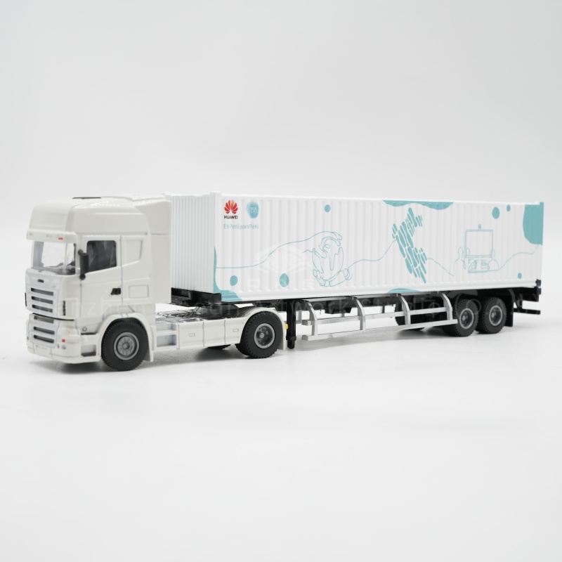 【LAC】O.A.S Container Model Factory Shipping Gift Customized 1:50 HUAWEI Alloy Material  Container Model Truck