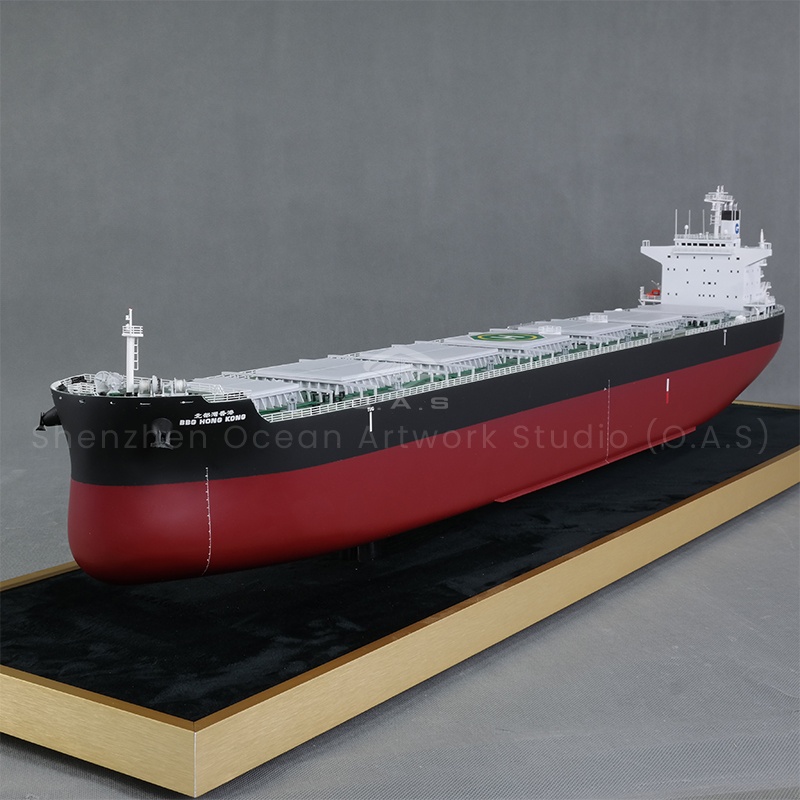 【LAC】O.A.S Factory 100% Handmade High Quality Ship Model Customized Business Gift 114.5cm Bulk Cargo Ship Model