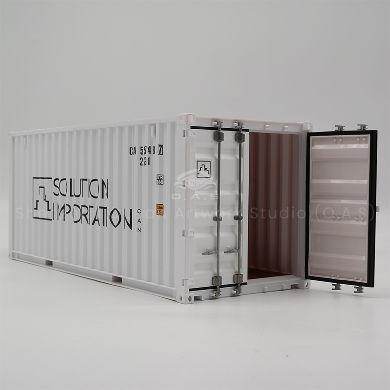 O.A.S is dedicated to creating the 1:20 creative container model, which combines unique design and exquisite craftsmanship. The model is modeled on a real container, and innovatively integrates interesting elements to vividly show the charm of shipping. Support logo customization, so that corporate logos stand out. Whether it is used as business gifts or exhibition ornaments, it can help brand publicity and gain high popularity.Amber@vesselmodel.com Tel:+86 18038048785