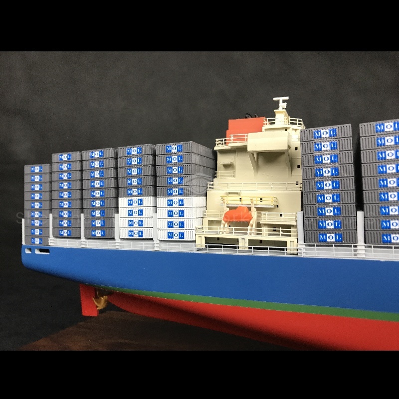 O.A.S professional team focus on container ship model development and customization. Whether it is MOL container ship model, accurately restore classic ship type and brand identity; It is also the exclusive container ship model of the shipping agency, integrating the characteristic elements of the industry. From the design concept to the fine production, we use exquisite techniques to create unique and high-quality ship models to meet your needs.Amber@vesselmodel.com Tel: +86 18038048785