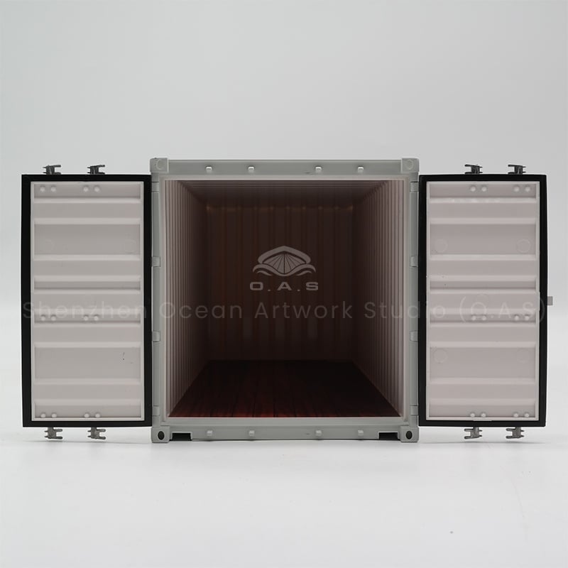 O.A.S ship model factory is dedicated to creating 20GP display container models for customers, providing company logo customization services. Relying on rich experience, the design team deeply integrates brand elements with model design, and creates exquisite models with the help of cutting-edge technologies such as 3D modeling and laser cutting to help enterprises shine in exhibitions and exhibition halls. Amber@vesselmodel.com Tel: +86 18038048785