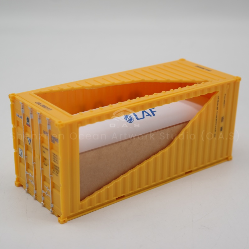 【LAC】Customizable 20GP Shipping Container Box 1:35 Scale Plastic Crafts MOL Liquid Bag Container Scale Model