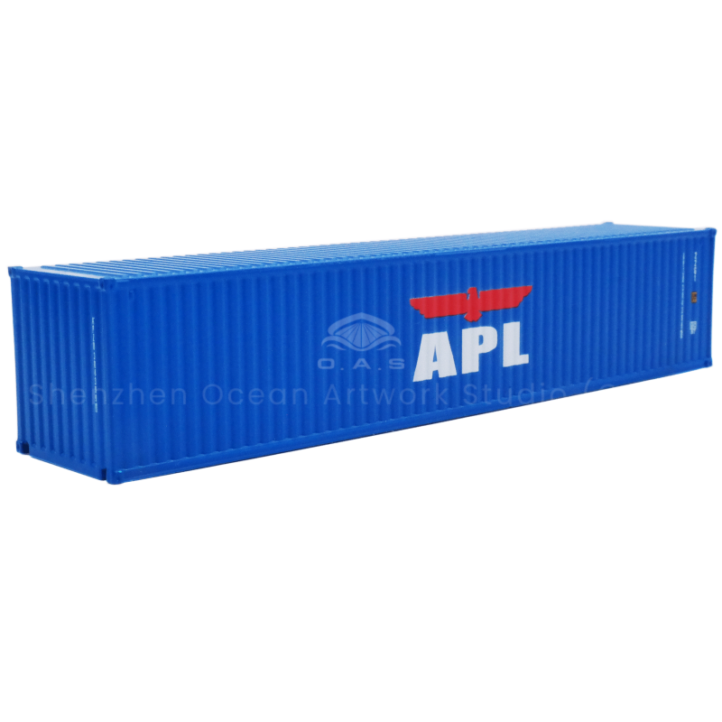 O.A.S model manufacturers carefully carved 1:87 APL general container model, the selection of high-quality alloy to create 40GP container model. Precise reproduction of the appearance of APL general cabinet, line, logo clearly restored. Support logo customization, enterprises can integrate the exclusive logo. The model is durable and has excellent texture, which can highlight unique charm whether it is a business gift or a brand display. Amber@vesselmodel.com Tel: +86 18038048785