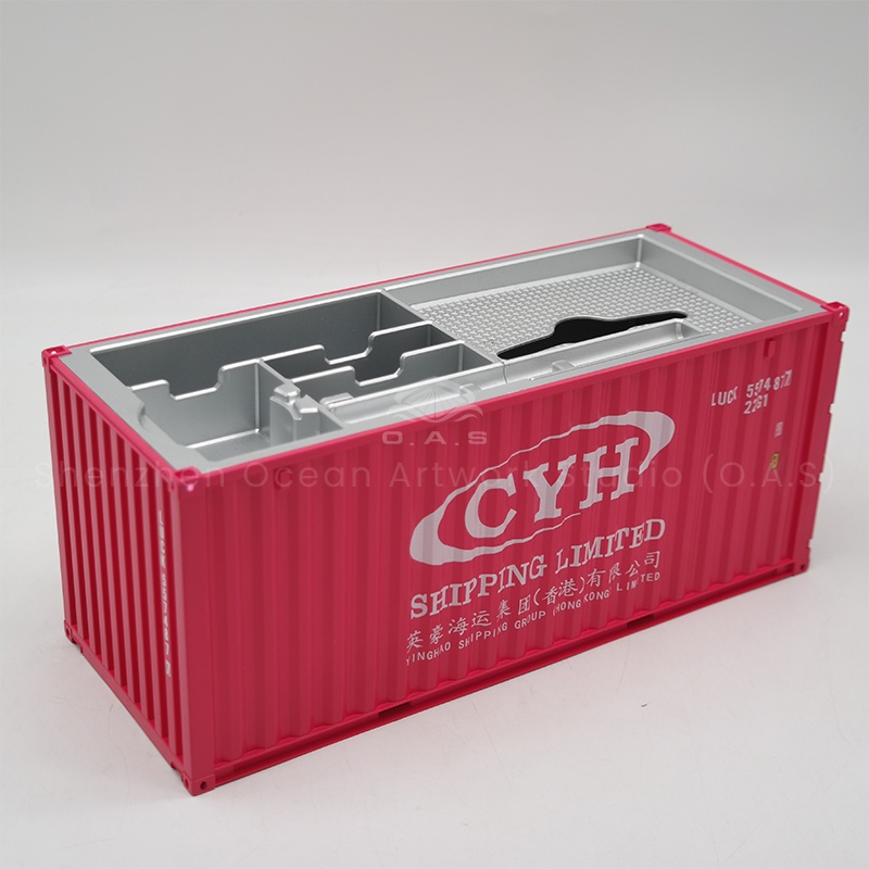 Shipping forwarder partners look over here! O.A.S ship model factory ingenuity to create 1 ∶ 20 theme container model storage box. It can be used as a unique and exquisite gift, highlighting corporate taste, and has practical storage function. Customized logo can be made on demand, fine process to restore the real container, for your brand promotion, contact us to open customization! Amber@vesselmodel.com Tel: +86 18038048785