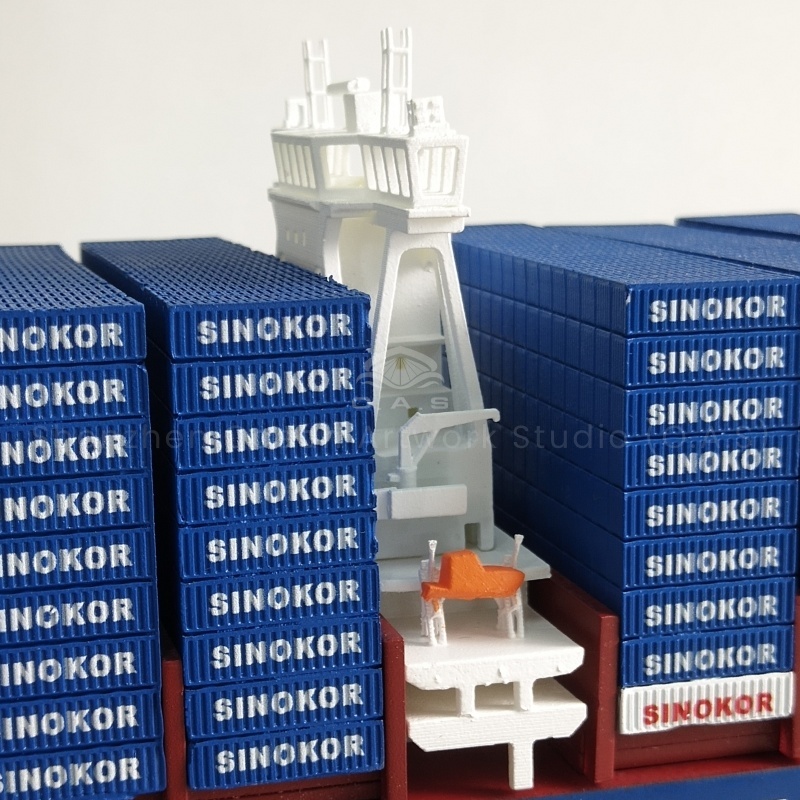 O.A.S, as a professional ship model manufacturer, strives to create 65cm simulated container ship models. From the beginning of the design, we have deeply considered and carved every detail with exquisite craftsmanship to accurately restore the ship shape. Support customized according to enterprise needs, cleverly integrate exclusive elements, turn it into a unique company decoration, highlighting the extraordinary style and strength of the enterprise.Amber@vesselmodel.com Tel: +86 18038048785