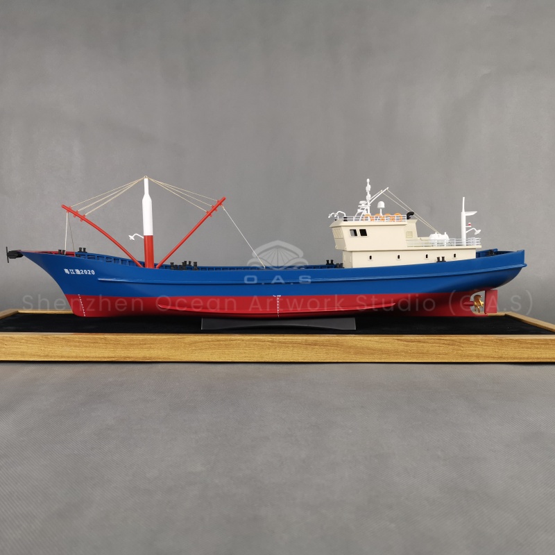 This fishing boat model produced by O.A.S cleverly reproduces the fishing scene at sea, with smooth lines and delicate texture. The bow is equipped with a simulated fishing device, which is detailed. It is not only the highlight of home decoration, but also the collection of Marine culture lovers.Amber@vesselmodel.com Tel:+86 18038048785