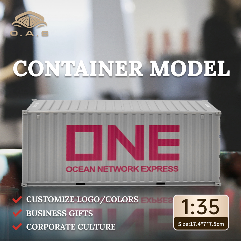 【LAC】1:35Container model/Customize logo colors/One gray