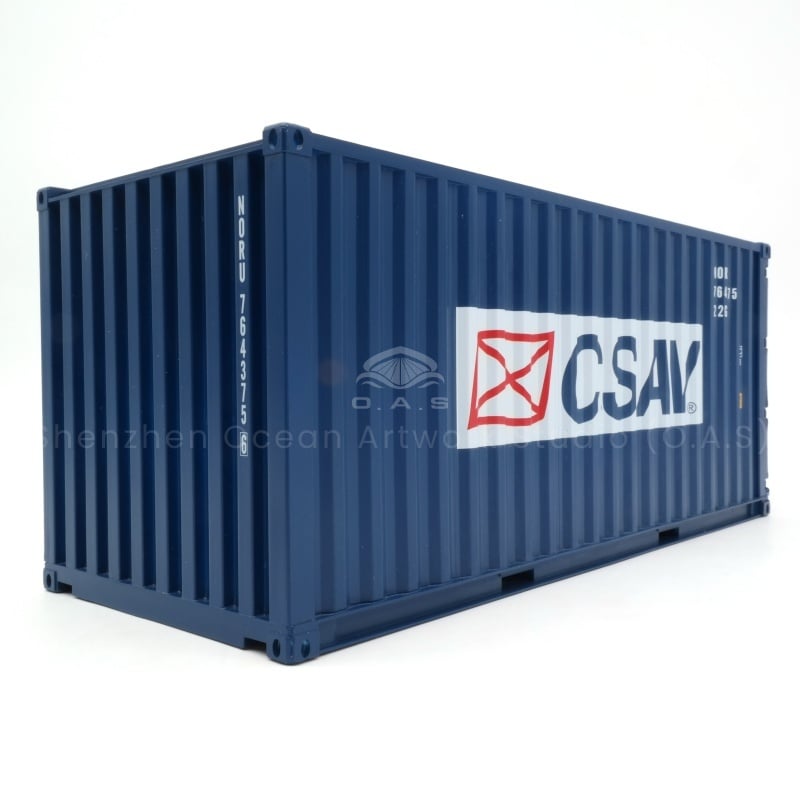 【LAC】O.A.S Factory Customized 1:20 Scale Plastic Crafts Shipping Boxes CSAV Container Model  Gift Idea Paper Alloy Material