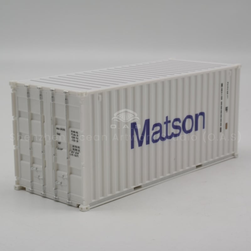 【LAC】O.A.S Container Model Factory 20GP Plastic Crafts Shipping  Scale1:35 Matson Miniature Container Model