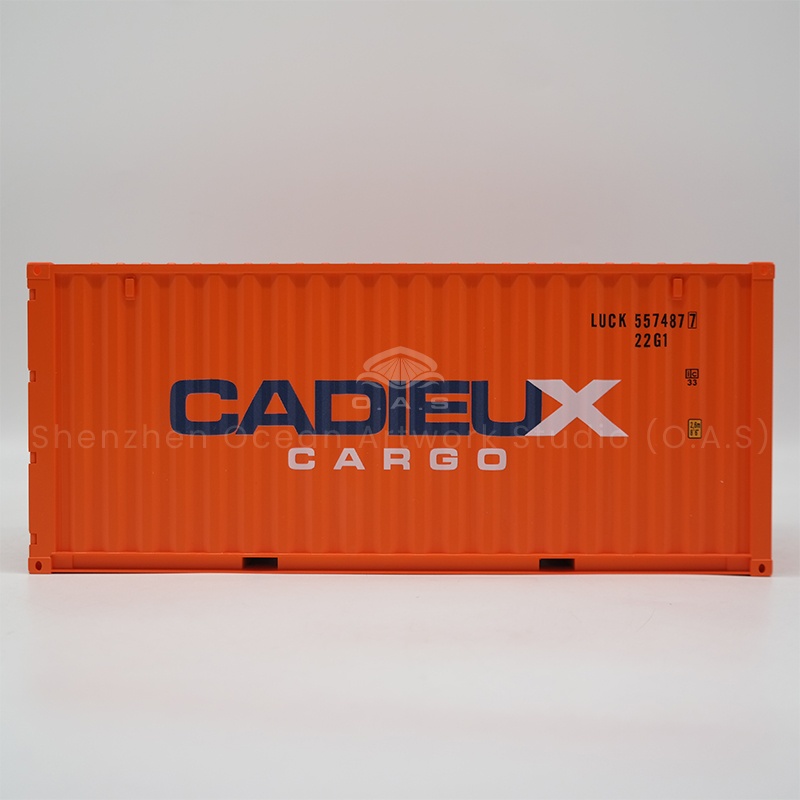 O.A.S ingenuity to create 1:20 engineering container model, in strict accordance with the physical scale production, every detail is lifelike. Support logo customization, whether it is the company name, logo, or specific promotional language, can be cleverly integrated. This model is not only a beautiful shipping gift, but also the right hand of corporate publicity, for you to highlight the unique brand charm.Amber@vesselmodel.com Tel:+86 18038048785
