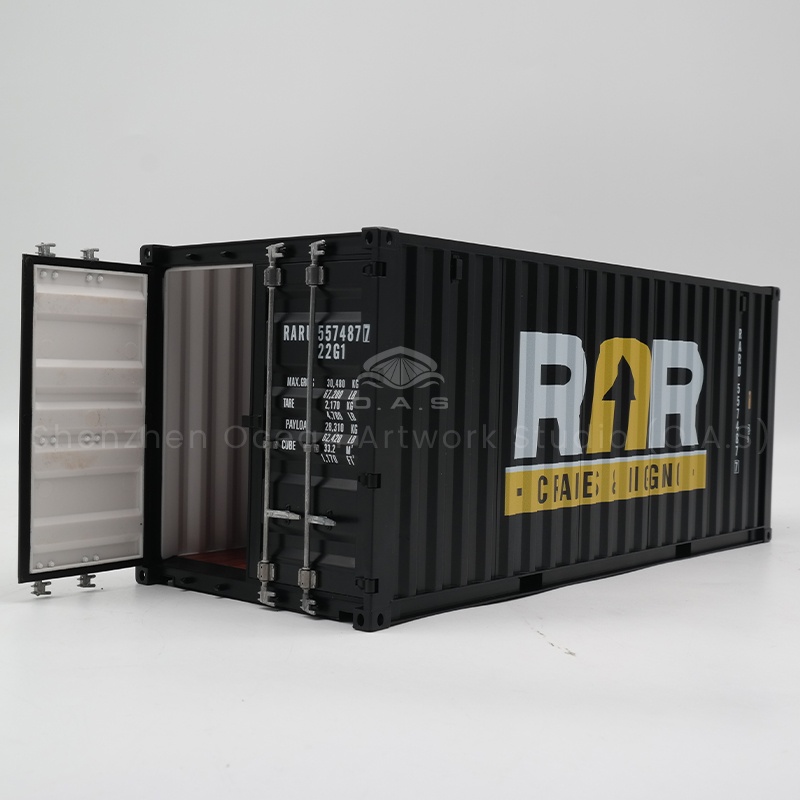 O.A.S professional simulation container model production factory, focusing on shipping agent container model customization. Based on the real ship agent container, the team accurately controlled the size, lines and logo, and restored the model at 1:20. Support personalized customization, integrate enterprise elements into it, meet the needs of publicity, memorial and so on. With exquisite craftsmanship and efficient delivery, we help shipping companies highlight their brand characteristics. Amber@vesselmodel.com Tel: +86 18038048785