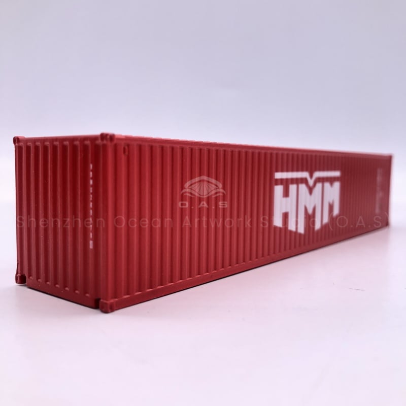 【LAC】O.A.S Container Model Factory 40GP Alloy Crafts Shipping Scale 1:87 HMM Miniature Container Model