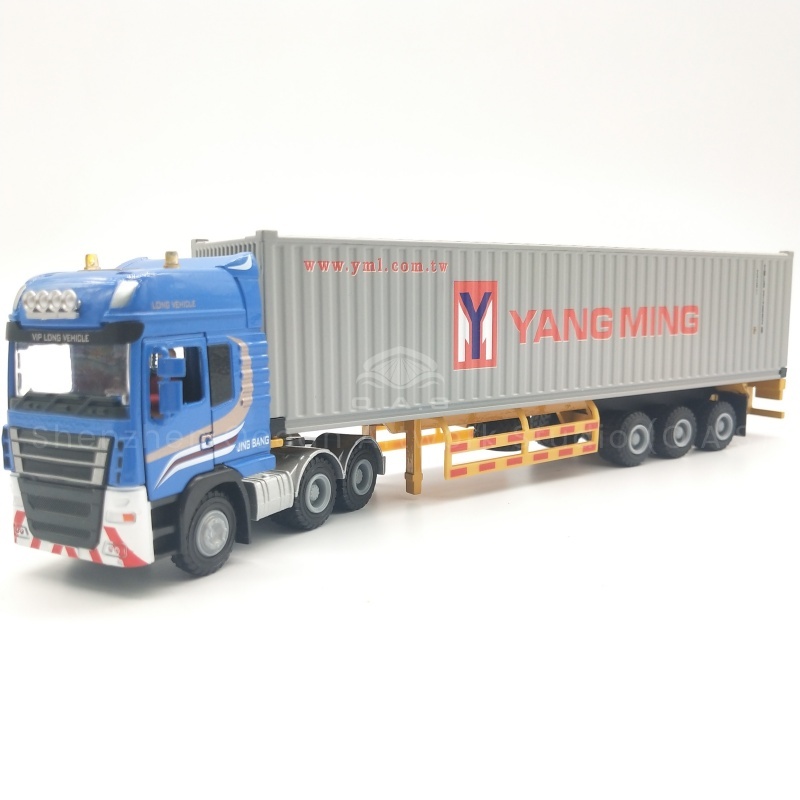 【LAC】28cm YML shipping container truck model gifts 1:50 Truck model O.A.S ship model