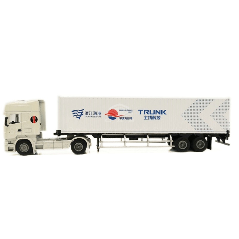 O.A.S ship model factory focus on model customization 17 years, carefully crafted 1:50 shipping container truck model. Carefully selected alloy material, solid and durable and full of texture. 1:50 perfect reproduction, every detail of the truck accurately restored. Enterprise custom set card model gift, highlight the enterprise style, whether it is business gift or enterprise display, is the best choice. Amber@vesselmodel.com Tel: +86 18038048785