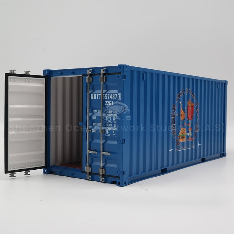 【LAC】O.A.S Factory Customized 1:20 Scale Plastic Crafts Shipping Boxes Customized EAT Container Model  Easter Gifts Paper