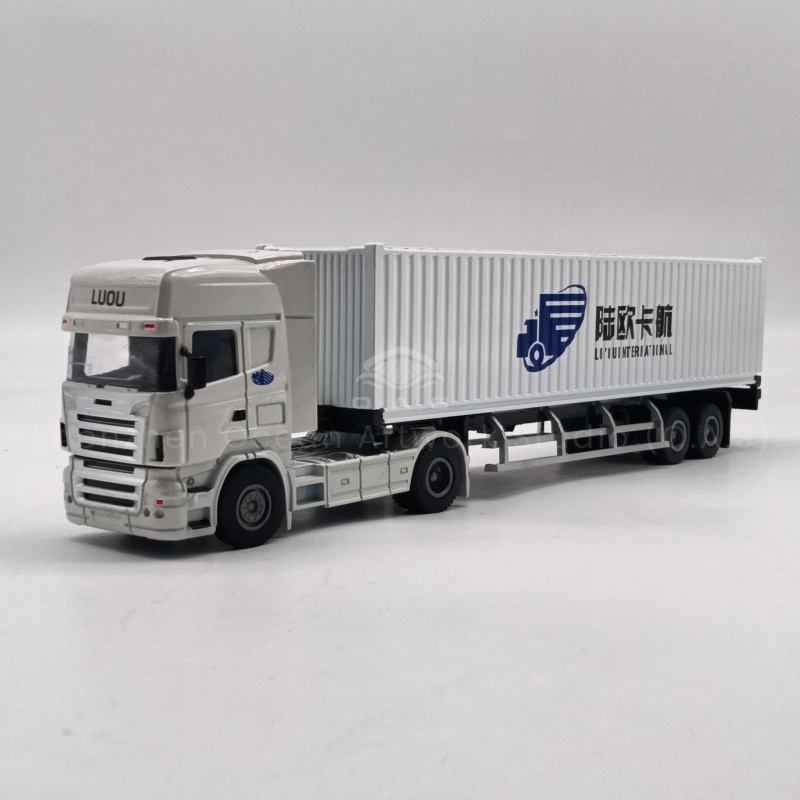【LAC】O.A.S Container Model Factory Shipping Gift Customized 1:50 LOKH Alloy Material  Container Model Truck