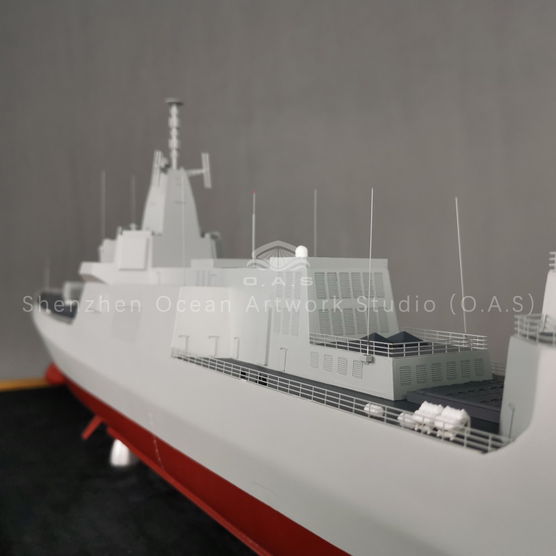 100cm 055 Destroyers model warship, crafted with high precision by O.A.S ship model maker. This custom shipping model features exquisite details, realistic paintwork, and solid construction, making it a perfect gift for military enthusiasts, collectors, or corporate presents.Amber@vesselmodel.com Tel: +86 18038048785