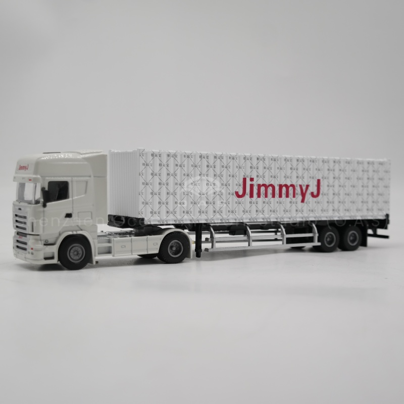 【LAC】O.A.S Container Model Factory Shipping Gift Customized 1:50 Jimmyj Alloy Material  Container Model Truck