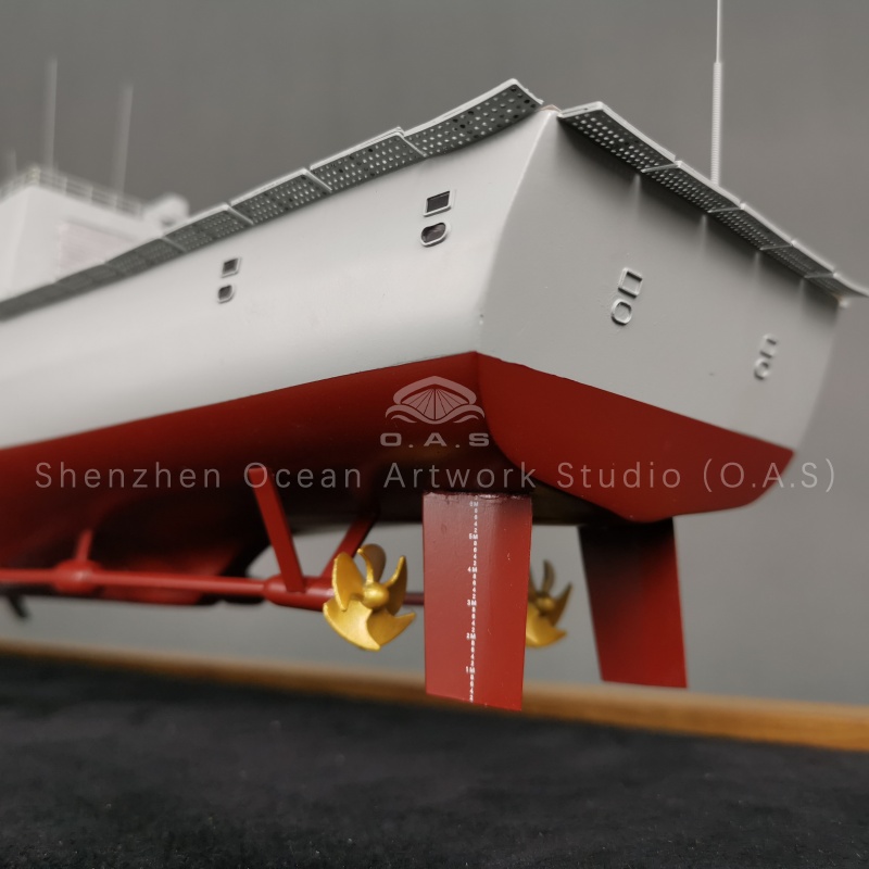 100cm 055 Destroyers model warship, crafted with high precision by O.A.S ship model maker. This custom shipping model features exquisite details, realistic paintwork, and solid construction, making it a perfect gift for military enthusiasts, collectors, or corporate presents.Amber@vesselmodel.com Tel: +86 18038048785