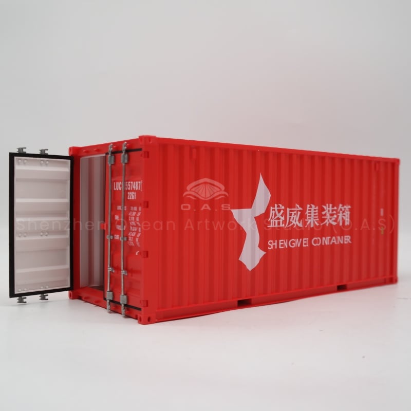 【LAC】O.A.S Container Model Factory Customized Scale1:20 Plastic Crafts Shipping Boxes  SHENGWEI Container Model