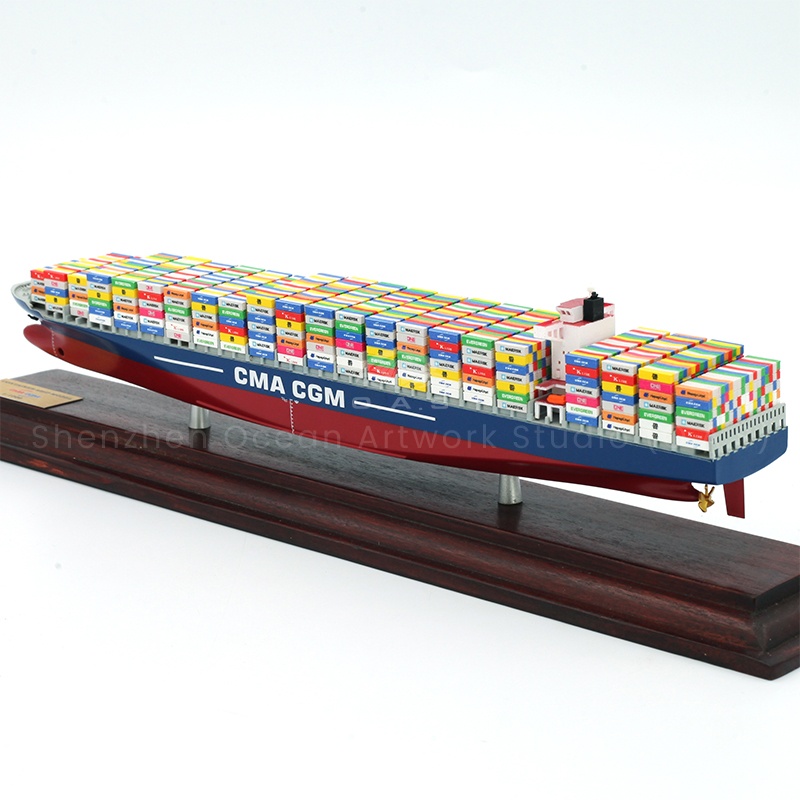 Enterprises to create exclusive image, static container ship model to figure mass customization can not be missed! As long as you provide the design drawing, O.A.S will be able to accurately integrate the company's logo, concept and other elements, 1:1000 copy the ship shape, to ensure that the ship body, container and other details are realistic. Mass production, efficient delivery, suitable for enterprise display, business gifts, help brand communication.Amber@vesselmodel.com Tel: +86 18038048785